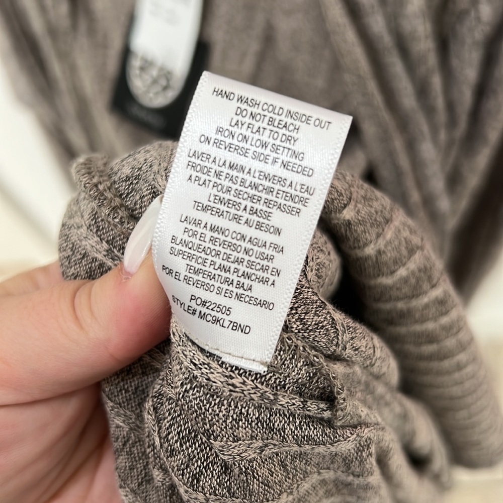NEW Bobeau Oatmeal Soft Cardigan - Picture 8 of 9